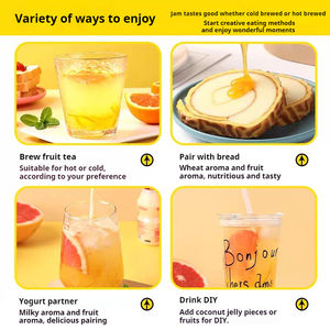 Mermelada de Té de <span class=keywords><strong>Pomelo</strong></span> Orgánico G-F00D Premium con Aditivos de Azúcar, Líquido Dulce Natural, Envase en Frasco y Caja, Té de Burbujas - Product Image 5