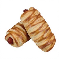 Modèle de tranche de pain grillé simulé en PU, accessoire de décoration pour pâtisserie, pièce de présentation décorative, accessoire de cinéma et de télévision, 2,5 cm d'épaisseur, fait main