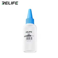 RELIFE TB2 50ml Flacon distributeur manuel en plastique pour liquide de nettoyage de soudure à pointe aiguille, flux, alcool et huile, outils de réparation DIY