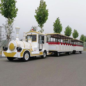 Tren turístico sin rieles para parques de atracciones, trenes de atracciones en venta - Product Image 3