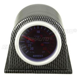 Manómetro de Presión de Turbo LED de 2 Pulgadas y 52 mm, Manómetro para Automóvil con Esfera Ahumada, 0-30 Psi + - Product Image 3