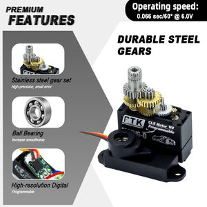 Servomoteur numérique sans noyau en métal PTK 7307 MG-D pour modèles de course, <span class=keywords><strong>drift</strong></span>, Mini Z et F3K - Product Image 4