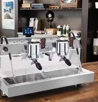 EM-100 maison meilleure qualité haricot à tasse Intalian 9Bar rotatif Double groupes Smart Commercial semi-automatique Machine à café expresso