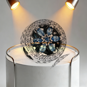 Pulsera <span class=keywords><strong>Pandora</strong></span> - Cuentas de Plata Pura, Cuentas Huecas en Forma de Gota, Pulsera de Cuentas de Vidrio - Product Image 3