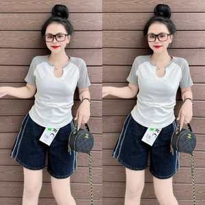 T-shirts pour femmes Esthétisme Naturel Odm Casual Emballage personnalisé Fabricant du Vietnam - Product Image 5