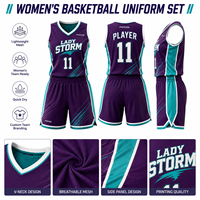 Uniformes de Baloncesto Reversibles Personalizados para Mujer, Canadá, Transpirables, DriFit, Jersey y Pantalones Cortos de Alto Rendimiento que Absorben la Humedad para Escuelas y Clubes