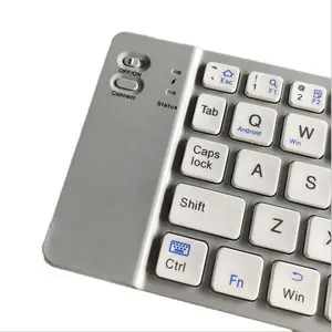 Мини складной синий зуб клавиатура 64 клавиши портативный складной беспроводной клавиатуры для настольных ПК смартфонов