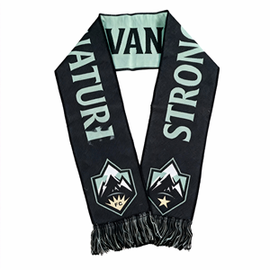 High Quality Custom Logo Soccer Club Slogan <strong>Scarf</strong> Tassel Acrylic Jacquard Multi Color Fan <strong>Scarves</strong> For Football <strong>Scarf</strong> - Product Image 1