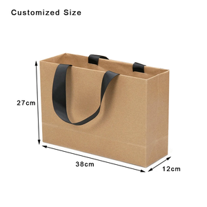 Chaussures personnalisées, sacs en papier imprimés de marque de luxe avec votre propre logo, sacs en papier à provisions en <span class=keywords><strong>carton</strong></span>, sacs cadeaux pour petites entreprises - Product Image 6