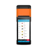Terminal de Point de Vente Portable Android 7.1 avec 1Go RAM 8Go ROM, Système Logiciel POS V2, Imprimante de Reçus, Caisse Enregistreuse Écran Tactile