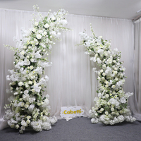 Arrangement floral exclusif Type de corne arc fleur scène cadre floral toile de fond arc de mariage décoration de mariage arc de souffle de bébé