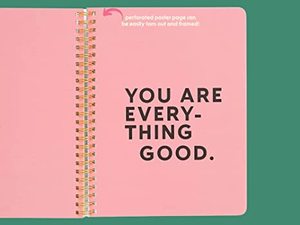 Dự thảo thô nhỏ máy tính xách tay xoắn ốc với nói, 8.5 "x 6.75" với túi và 160 trang xếp hàng, một ngày tại một thời điểm - Product Image 4