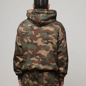 Conjunto Deportivo con Capucha de Camuflaje para Hombre, Estilo Informal, de Felpa, Talla Grande - Product Image 2
