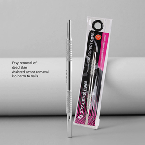 <span class=keywords><strong>STALEKS</strong></span> Professionnel – Repousse-cuticules double face en acier inoxydable réutilisable, conception de poussée profonde pour peaux tenaces - Product Image 5