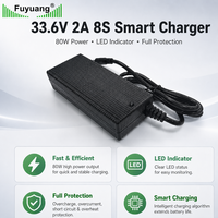 Chargeur de batterie au lithium FY 33,6 V 2 A 8S pour trottinette électrique et gyropode, type de bureau