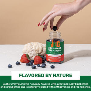 Etiqueta privada Lions Mane Mushroom Gummies Complex Suplemento para la salud del cerebro Cognitive Energy Support Gummies - Product Image 5
