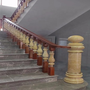 <span class=keywords><strong>2025</strong></span> Phật Sơn Nhà Máy Mới Cầu Thang Lan Can Tùy Chỉnh Biệt Thự Trong Nhà Lan Can Nhôm Ngọc Bích/Đá Cẩm Thạch Lan Can - Product Image 5