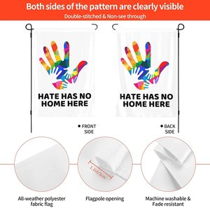 Bandera de jardín de doble cara de 12x18 pulgadas, decoración de bienvenida para patio de fiesta - Product Image 2