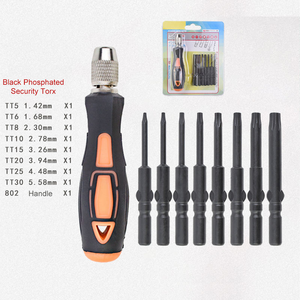 Jeu de tournevis <span class=keywords><strong>Torx</strong></span> anti-effraction de qualité industrielle et DIY pour la réparation d'appareils électroniques, en acier S2, série <span class=keywords><strong>TT</strong></span>, OEM - Product Image 2