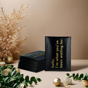 Sac d'enveloppe à bulles <span class=keywords><strong>noir</strong></span> personnalisable adhésif fort grande enveloppe en papier imperméable à l'eau enveloppe en poly biodégradable avec logo personnalisé - Product Image 1