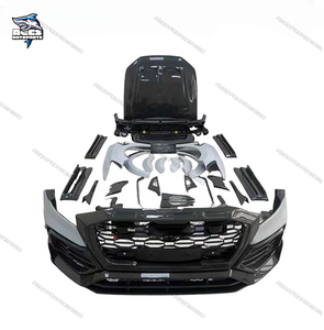 Kit de carrocería de fibra de carbono seco estilo M completo para <span class=keywords><strong>Audi</strong></span> <span class=keywords><strong>Q8</strong></span>, alerón delantero, difusor trasero, guardabarros, tubos de escape, kit de carrocería - Product Image 1