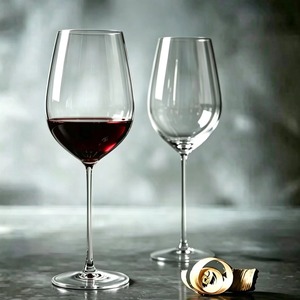 Verre à dégustation de vin rouge à long pied en cristal sans plomb, ultra fin, fait main, luxe léger, compatible lave-vaisselle - Product Image 5
