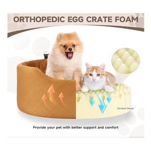 Ghế ngồi ô tô cho thú cưng có thể tháo rời và giặt được, giường du lịch cho chó với đệm mút hoạt tính dày - Product Image 4