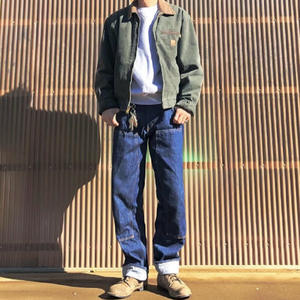 Giacca Bomber Vintage J97 di Alta Qualità, Stile Retrò Invecchiato, Streetwear con Motivo a Cuore, Colletto Rovesciato e Cerniera per Coppie - Product Image 5