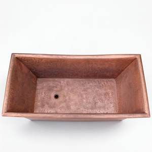 <span class=keywords><strong>Bañera</strong></span> Independiente <span class=keywords><strong>de</strong></span> Cobre Forjado a Mano, Diseño Arquitectónico Rectangular para Baños <span class=keywords><strong>de</strong></span> Villas <span class=keywords><strong>de</strong></span> Lujo - Product Image 5