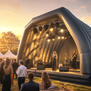 Portable Waterproof Inflatable Stage Cover Tent Durable Oxford Cloth Outdoor Inflatable Event Stage for Music Festival - Product Image 4