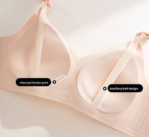 Soutien-gorge d'<span class=keywords><strong>allaitement</strong></span> sans fil, une pièce, sans couture, respirant, ouverture à une main, pour usage quotidien et nocturne, pour femmes enceintes et allaitantes - Grande Vente - Product Image 2