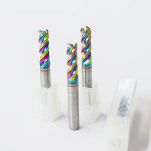 Endmill 3 flauta para fresa de aluminio DLC recubierto 3 flauta Molino de extremo aluminio ZZCT - Product Image 4