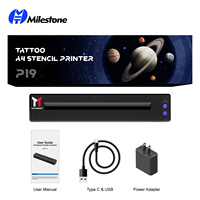 MHT-P19 10% OFF Tragbarer ThermodruckerTattoo stensil Printer Bluetooth mesin baterai nirkabel Transfer tato Printer