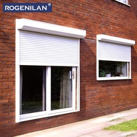 Persiana Enrollable Eléctrica para Exteriores Rogenilan, Resistente al Agua, de Aluminio, con Control Remoto