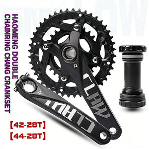 <span class=keywords><strong>Prowheel</strong></span> MTB Hollowtech Crankset 42-28T 44-28T Ensemble de pédaliers à double chaîne avec dérailleur avant - Product Image 1