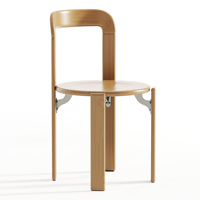 Chaise de salle à manger moderne en lin doux, Maestri 01, avec structure en bois massif, confortable, mobilier pour hôtel et restaurant