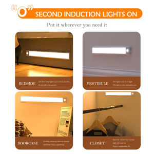 إضاءة فائقة الرقة ، 5 فولت ، خزانة مطبخ بمنفذ Usb قابلة لإعادة الشحن ، مصباح ليلي Led ، مصباح - Product Image 6