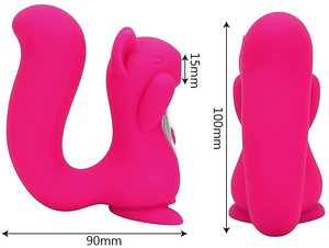 GF Klitoris-Sauger in Eichhörnchenform mit Starker Zunge, Vibrator mit 10 Mustern, Nippel-Sauger, G-Punkt-Stimulator, Lila Eichhörnchen-Vibrator für Frauen - Product Image 4