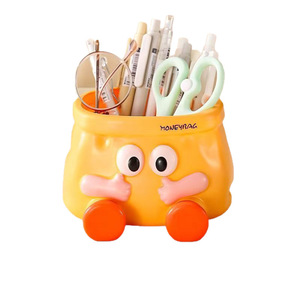 Dopamine Enhanced Cartoon Pen <b>Holder</b> Big Eyes ABS Desktop Storage Box For Remote <b>Control</b> Jewelry Stationery - Product Image 5