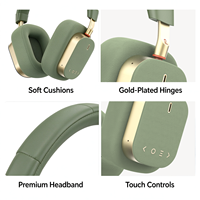 Casque audio à réduction de bruit, casque sans fil supra-auriculaire, 60 heures d'autonomie pour les voyages et le travail