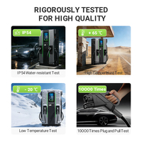 Nuevo Cargador Rápido Comercial OCPP para Vehículos Eléctricos de 60KW, 80KW, 120KW, 160KW, Estación de Carga CCS2 GBT DC para Autos