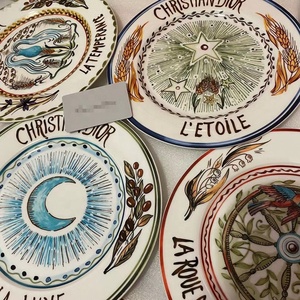 Juego de Platos de Cerámica de Lujo con Diseño de Sol y Luna, 4 Piezas, para Hogar, Bodas, Café, Cocina, Restaurantes, Caja de Regalo - Product Image 4