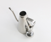Botol Minyak Stainless Steel 304 Modern dengan Logo Custom, Poles Cermin, Dispenser Minyak untuk Peralatan Dapur, Restoran, dan Hotel