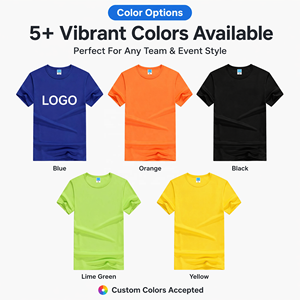 Camiseta Deportiva Personalizada ELVN con Logotipo, 100% Algodón, Tejido Corto, para Exteriores, Transpirable, Holgada, con Bordado 3D Multicolor, para Grupos de Verano - Product Image 2