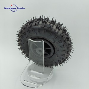 Roue à roulement pneumatique avec jante en acier 4.10-4, pneu tout-terrain pour robot agricole et roue de <span class=keywords><strong>brouette</strong></span> en caoutchouc, vente en gros du fabricant NS - Product Image 6