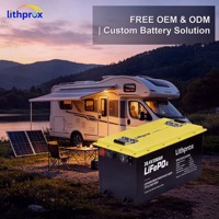 Batterie LiFePO4 haute capacité 38,4V 300AH 10KW Grade A 6000 cycles RV Bluetooth Smart BMS Prise Anderson CE RoHS IP67 OEM ODM