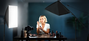 Kit d'éclairage professionnel <span class=keywords><strong>Softbox</strong></span> LED pour studio photo, boîte à lumière pour diffusion en direct, portrait et photographie de produits - Product Image 6