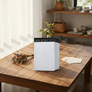 En stock, prêt à être expédié, sac de courrier en plastique blanc, livraison rapide, enveloppe d'expédition pour les petites entreprises, boutique en ligne, <span class=keywords><strong>colis</strong></span> postal - Product Image 4