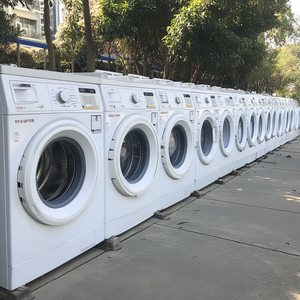 Lave-linge automatique à chargement frontal <span class=keywords><strong>d</strong></span>'<span class=keywords><strong>occasion</strong></span> - Acier inoxydable, excellent état, capacité 5.67.0kg, utilisation extérieure, <span class=keywords><strong>machine</strong></span> à <span class=keywords><strong>laver</strong></span> usagée - Product Image 1