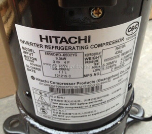 คอมเพรสเซอร์แบบสโครล อินเวอร์เตอร์ DC รุ่น HITACHI <span class=keywords><strong>E656DHD</strong></span>-<span class=keywords><strong>65D2Y</strong></span> ใช้สารทำความเย็น R410A สำหรับเครื่องปรับอากาศแบบ VRF มัลติสปลิต ยูนิต พรีซิชั่น คูลเลอร์ และเครื่องทำความเย็น HVAC - Product Image 2